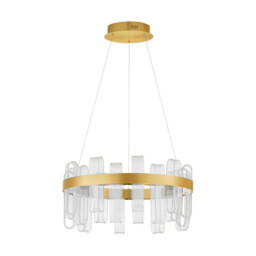 Argo Integrated LED Pendant Ceiling Light Brass Gold Triac Dimmable LED 81W 3120lm 3000K
