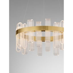 Argo Integrated LED Pendant Ceiling Light Brass Gold Triac Dimmable LED 81W 3120lm 3000K - thumbnail 3