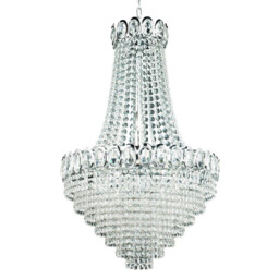 Louis Philipe 11 Light Chandelier Chrome Finish, E14 - thumbnail 1