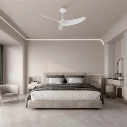 Ipanema 1m 32W Triple Blade Ceiling Fan (No Light), Remote Control, White, 5yrs Warranty - thumbnail 5