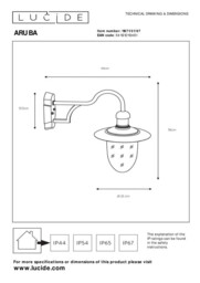 Aruba Cottage Classic Wall Light Outdoor - 1xE27 - IP44 - Rust Brown - thumbnail 5