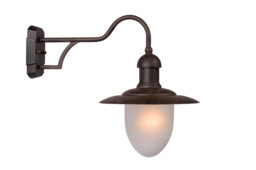 Aruba Cottage Classic Wall Light Outdoor - 1xE27 - IP44 - Rust Brown