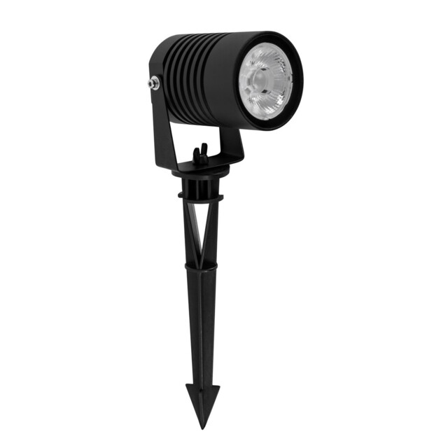 Stake 35cm Outdoor Spike Black Aluminium, Glass LED 10W 742Lm 3000K IP65 - image 1