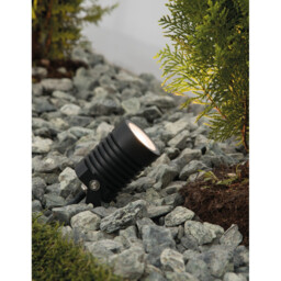 Stake 35cm Outdoor Spike Black Aluminium, Glass LED 10W 742Lm 3000K IP65 - thumbnail 2