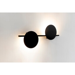 Eris 2 Light Wall Lamp, 16W LED, 3000K, 1280lm, Black, 3yrs Warranty - thumbnail 2