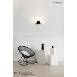 Eris 2 Light Wall Lamp, 16W LED, 3000K, 1280lm, Black, 3yrs Warranty - thumbnail 3