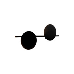 Eris 2 Light Wall Lamp, 16W LED, 3000K, 1280lm, Black, 3yrs Warranty - thumbnail 1