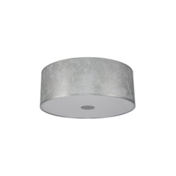 Baymont White 3 Light E27 Universal Flush Ceiling Fixture With 60cm x 22cm Silver Leaf With White Lining Shade - thumbnail 5