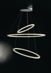 BRYANT LED 3 Ring Pendant Ceiling Light White 6840lm 3000K 80x2+40x2cm - thumbnail 3