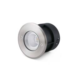 Suria LED Outdoor Recessed Spotlight Wide Beam Angle Matt Nickel IP67