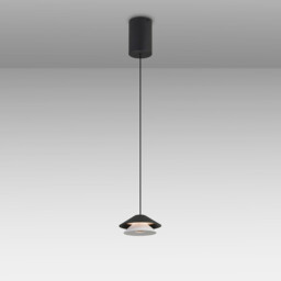 Piccola 13cm Rise & Fall Pendant, 5W LED, 3000K, 550lm, Black, 3yrs Warranty - thumbnail 2