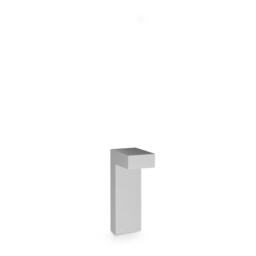 Sirio 30cm Outdoor Pedestal Light Grey 1x GX53 IP65 - thumbnail 1