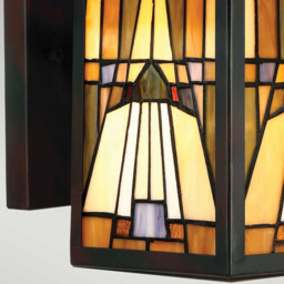 Inglenook Outdoor 1 Light Medium Wall Lantern - Bronze Finish, E27 - thumbnail 3