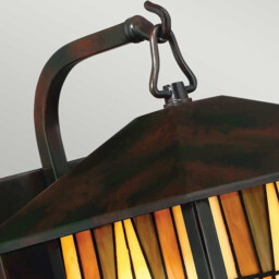 Inglenook Outdoor 1 Light Medium Wall Lantern - Bronze Finish, E27 - thumbnail 2
