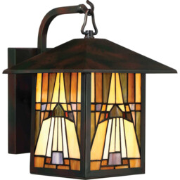 Inglenook Outdoor 1 Light Medium Wall Lantern - Bronze Finish, E27