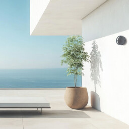 Zambelis 20.6cm Outdoor Modern Wall Lamp Graphite LED 3000K IP65 - thumbnail 2