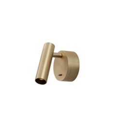 Clip Reading Light Satin Brass Aluminium LED Philips 3W Switched 190Lm 3000K - thumbnail 1