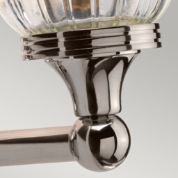 Austen 1 Light Bathroom Wall Light Polished Nickel IP44, G9 - thumbnail 3