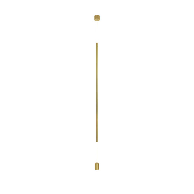 Elettra Slim Pendant Ceiling Light Brass Gold Aluminium LED 20W 1400Lm 3000K - image 1
