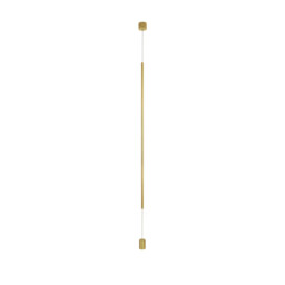 Elettra Slim Pendant Ceiling Light Brass Gold Aluminium LED 20W 1400Lm 3000K - thumbnail 1