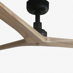 Klim Large Smart Ceiling Fan Black, Pine Blades - thumbnail 3