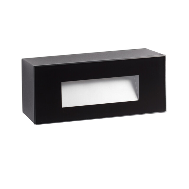 Dart Outdoor LED Recessed Wall Light Black 5W 2700K IP65 - image 1
