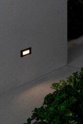 Dart Outdoor LED Recessed Wall Light Black 5W 2700K IP65 - thumbnail 2