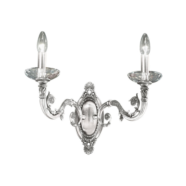 Contarini Candle Wall Lamp 2 Light Chrome - image 1