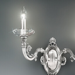 Contarini Candle Wall Lamp 2 Light Chrome - thumbnail 3