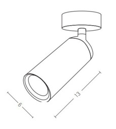 Melnik Ceiling Spot Led 9W 40° Black Matt LED 3000K - thumbnail 2