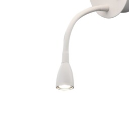 Fusion Wall + Reading Light with USB Charger, 1 x E27 (Max 20W) + 3W LED, 3000K, 210lm LED, Individually Switched, White - thumbnail 5