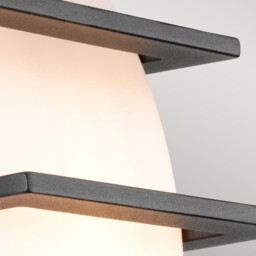 Sven 1 Light Wall Lantern  - Graphite Finish IP65, E27 - thumbnail 3