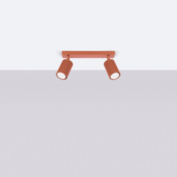 Karbon Minimalist Twin Ceiling Lamp 2 Red Ochre - thumbnail 2