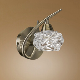 Maremagnum Wall Lamp Switched 1 Light G9, Antique Brass - thumbnail 2