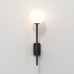 Tacoma Single Grande Bathroom Wall Lamp Matt Black IP44, G9 (Shade Not Included) - thumbnail 5