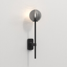 Tacoma Single Grande Bathroom Wall Lamp Matt Black IP44, G9 (Shade Not Included) - thumbnail 2