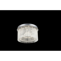 Joyce Ceiling Light Chrome Clear Glass Shade LED 4000K - thumbnail 2