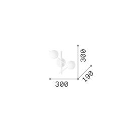 Atlas Globe Wall Lights Gold 2x G9 - thumbnail 2