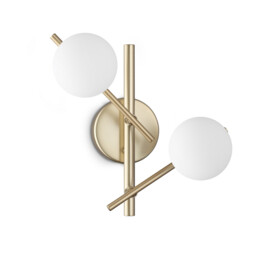 Atlas Globe Wall Lights Gold 2x G9 - thumbnail 1