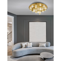 Brille Shade Cluster Ceiling Light Gold Aluminium LED 86W 230V 5171Lm 3200K - thumbnail 2