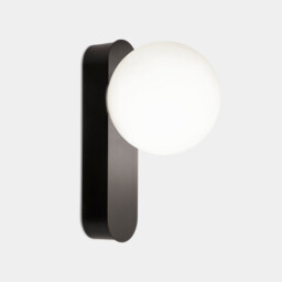 Perlina Globe Wall Lights Black LED 8.8W CCT 2700-3000-4000K IP44 Dali Dimmming