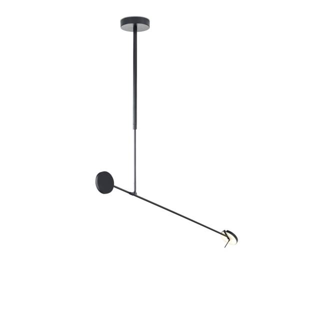 Invisible LED Ceiling Pendant Matt Black Mains dimming (LC) 765lm 3000K