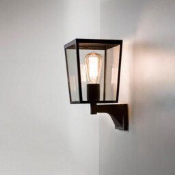 Farringdon Outdoor Wall Lantern Textured Black IP44, E27