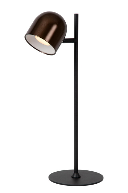Lucide SKANSKA RECH - Rechargeable Desk lamp Indoor/Outdoor - Battery pack - LED Dim. - CCT - 1x3W 3000K/6000K - IP44 - Coffee - image 1