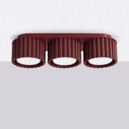 Aura Surface Mounted Downlight Burgundy 3x GX53 - thumbnail 2