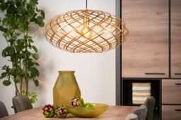 Wolfram Modern Pendant Light - Ø 65cm - 1xE27 - Matt Gold, Brass - thumbnail 5