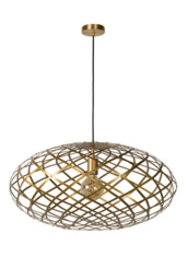 Wolfram Modern Pendant Light - Ø 65cm - 1xE27 - Matt Gold, Brass - thumbnail 3