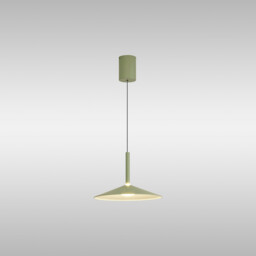 Calice 32cm Rise And Fall Pendant, 9W LED, 3000K, 800lm, Green/White, 3yrs Warranty - thumbnail 2