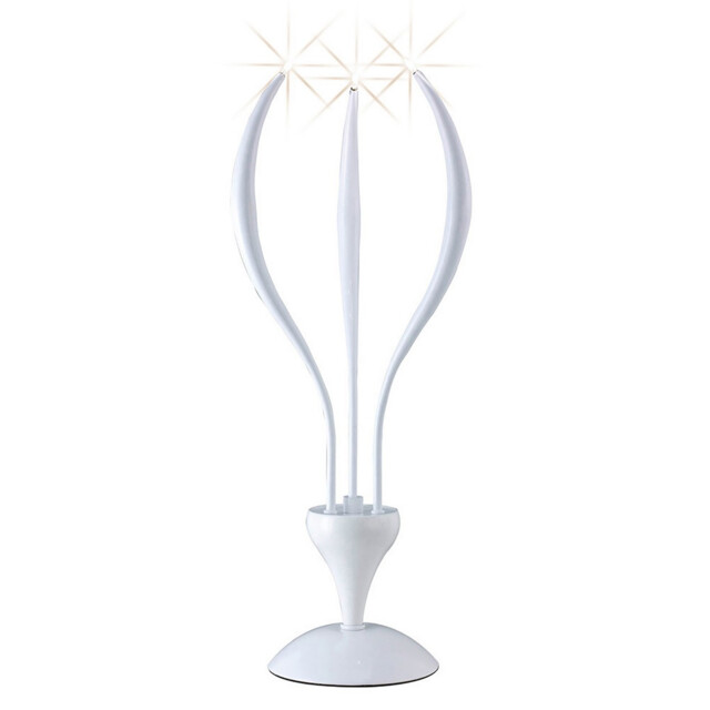 Llamas Table Lamp 3 Light G4, Gloss White, NOT LED/CFL Compatible - image 1