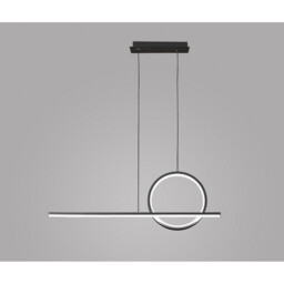 Kitesurf Loop Over Linear Pendant, 30W LED, 3000K, 2400lm, Black, 3yrs Warranty - thumbnail 2